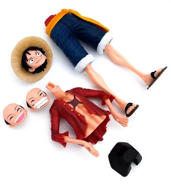 One Piece Luffy 28cm Face-Changing Action Figure