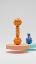 Tangerine Twist Rope Tug Toy